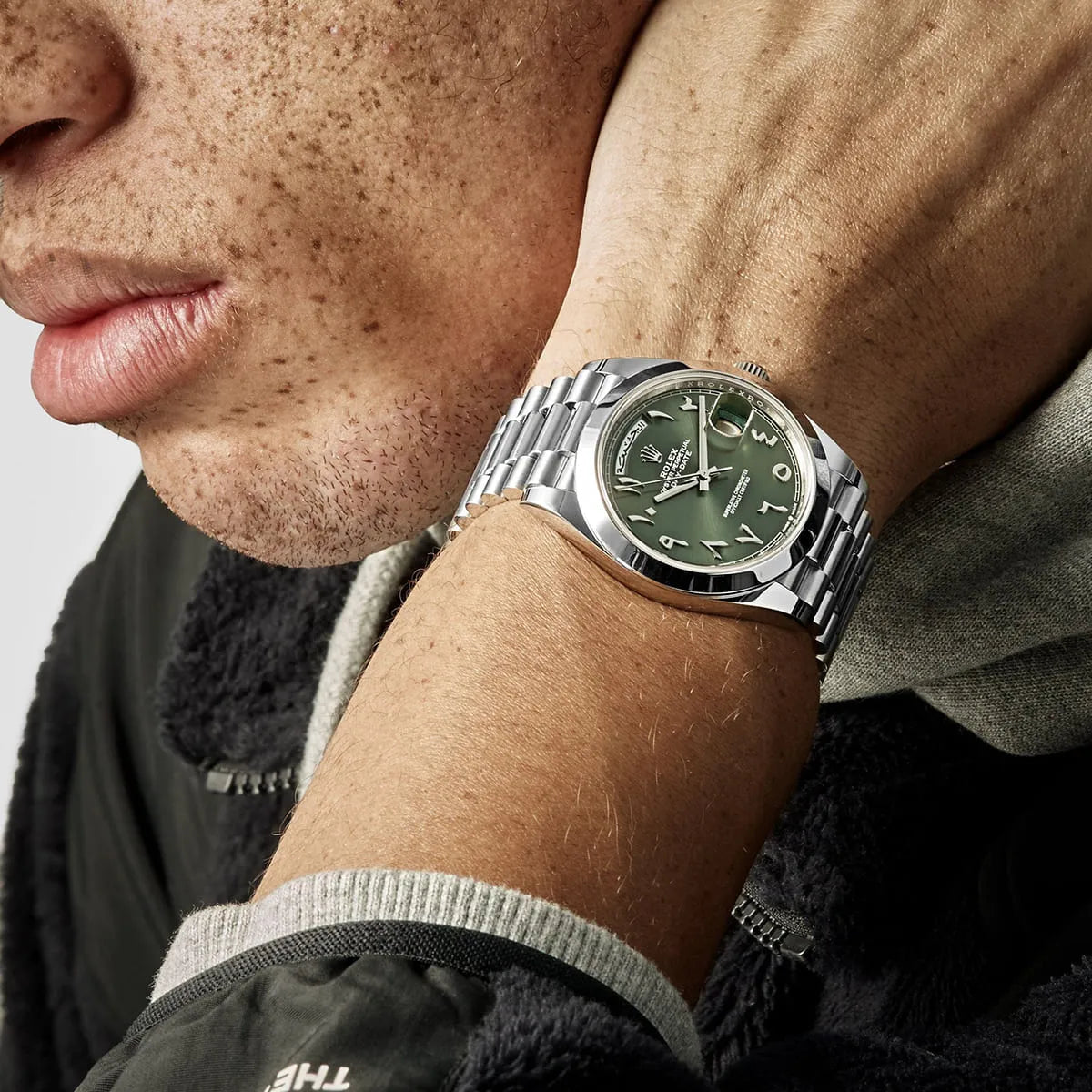 ساعة رولكس أرقام عربي موديل داي ديت