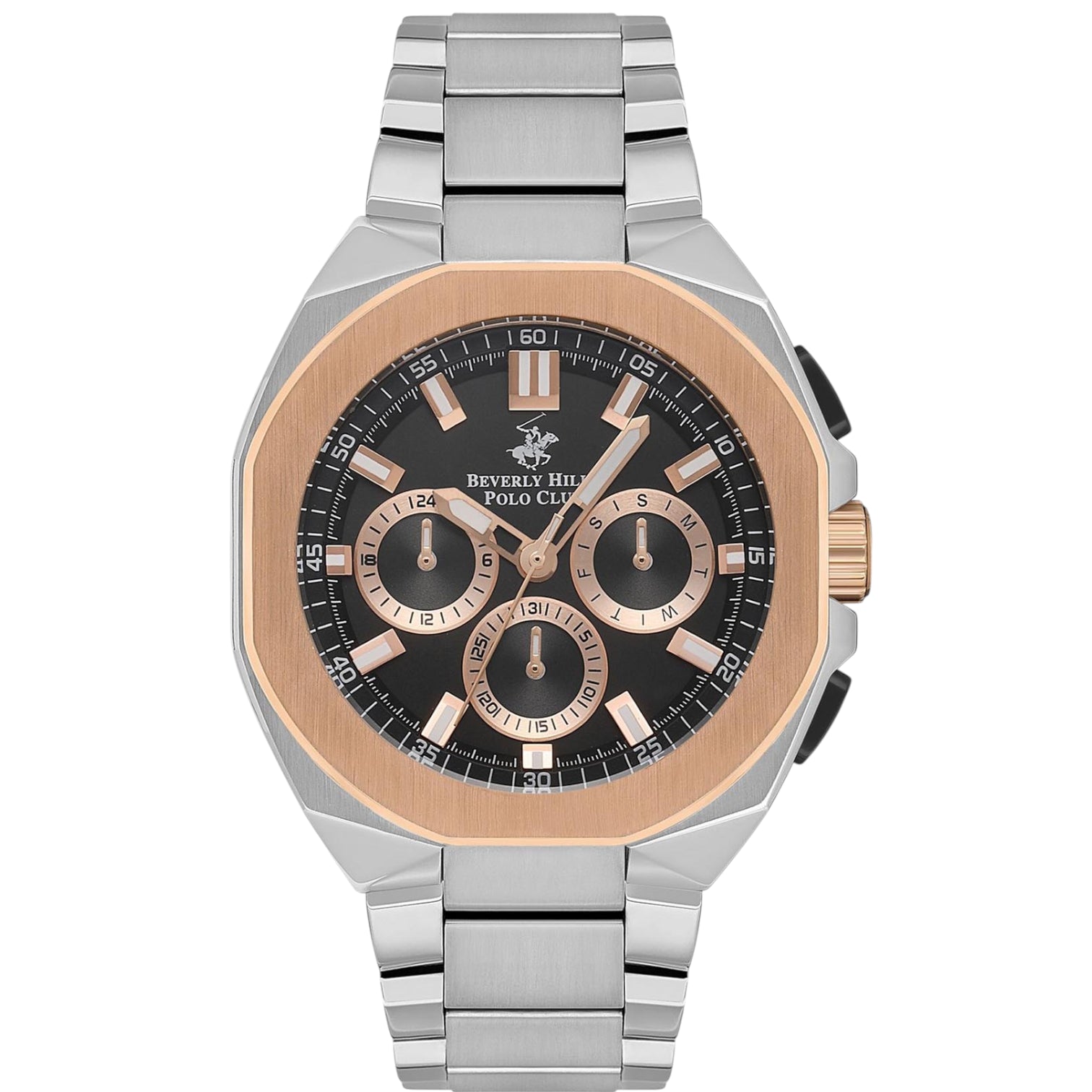 Beverly Hills Polo Club Men’s Multi Function Black Dial Watch – BP3537X.550