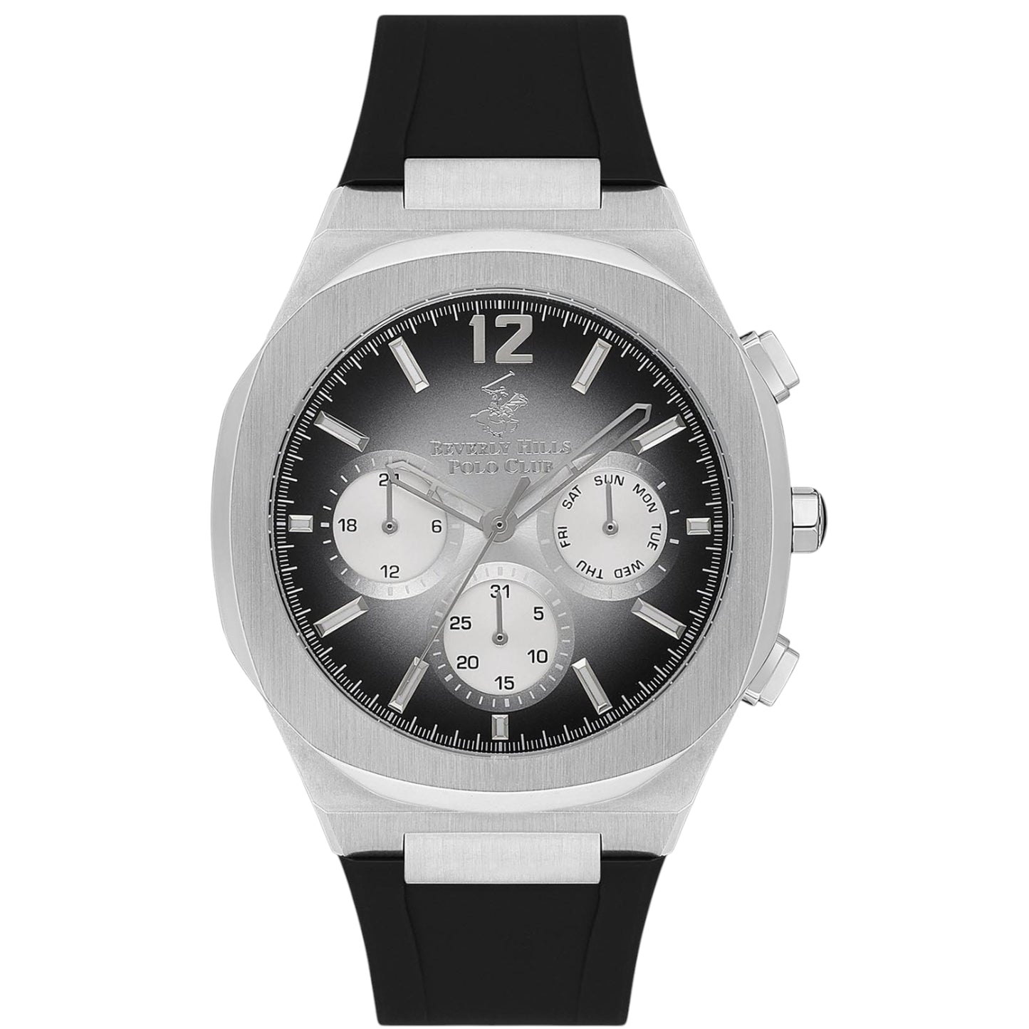 Beverly Hills Polo Club Men’s Multi Function Black Dial Watch – BP3539X.351
