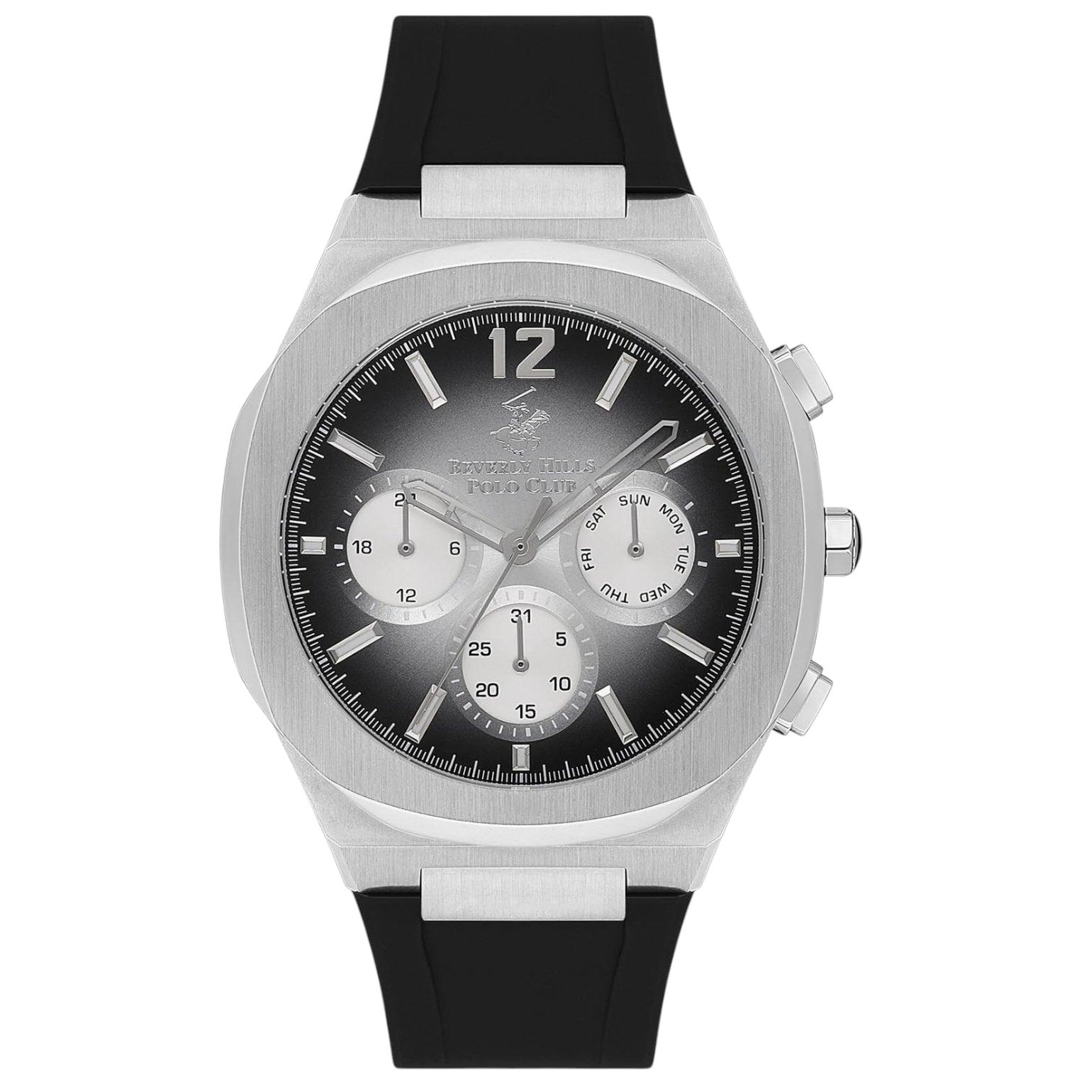 Beverly Hills Polo Club Men’s Multi Function Black Dial Watch – BP3539X.351