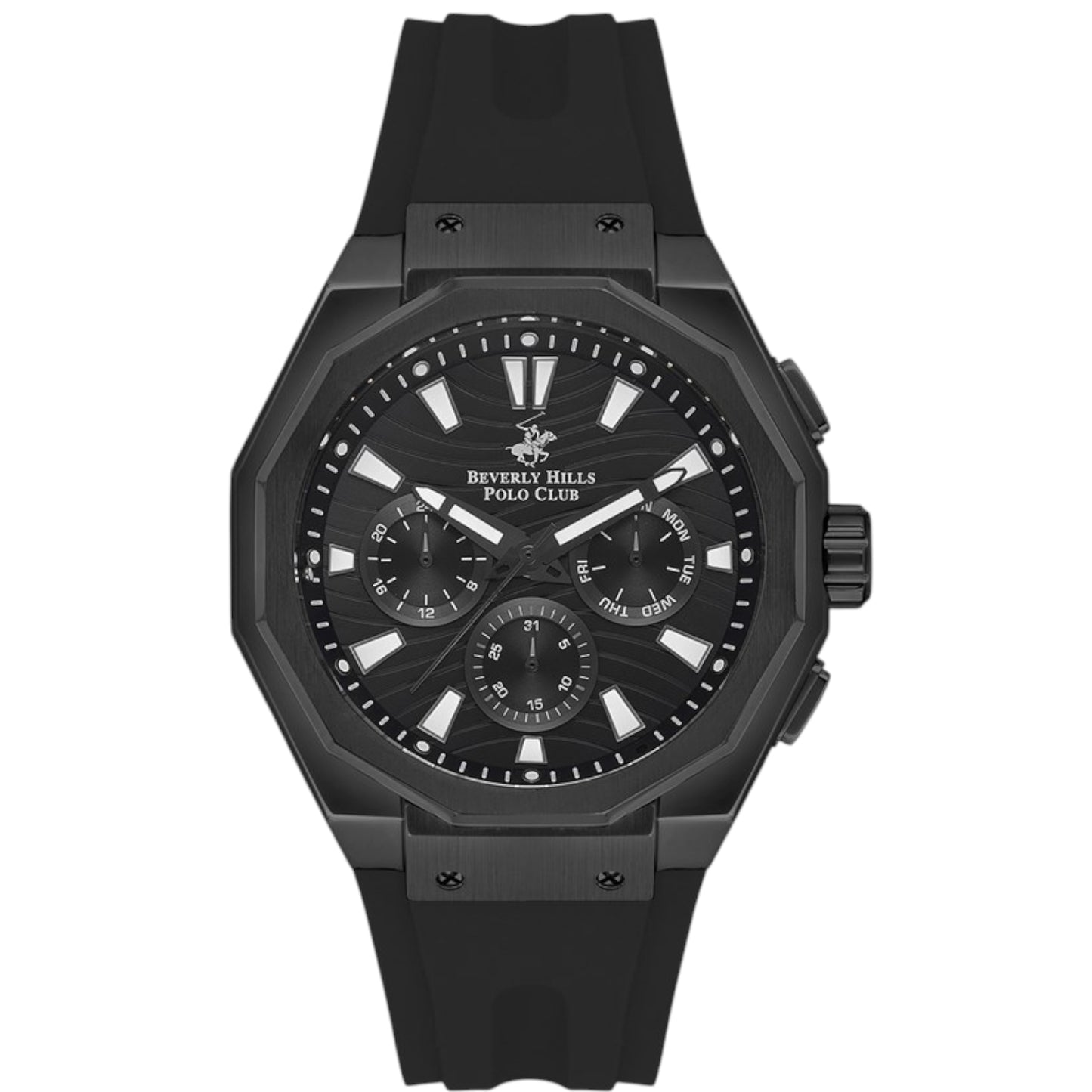 Beverly Hills Polo Club Men’s Multi Function Black Dial Watch – BP3557X.651
