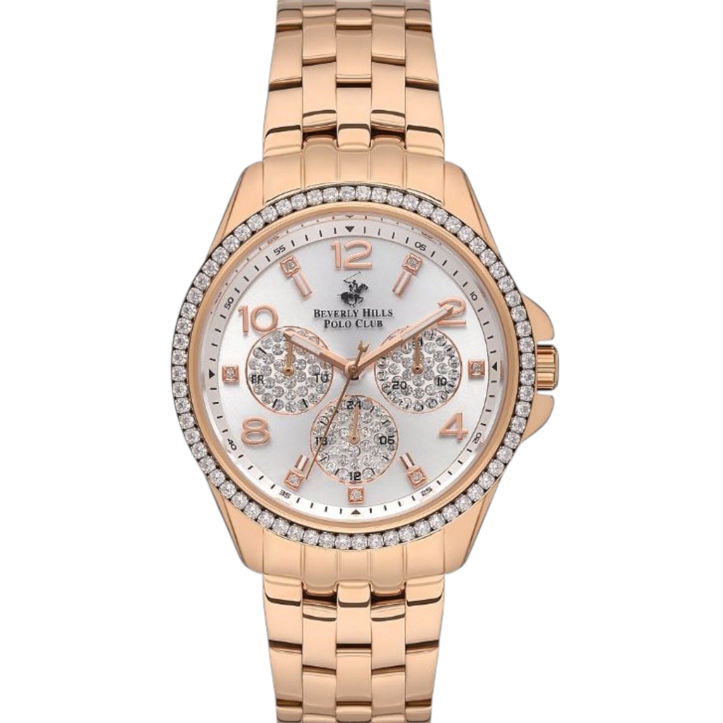 BEVERLY HILLS POLO CLUB Women’s Analog Silver Dial Watch – BP3572C.430
