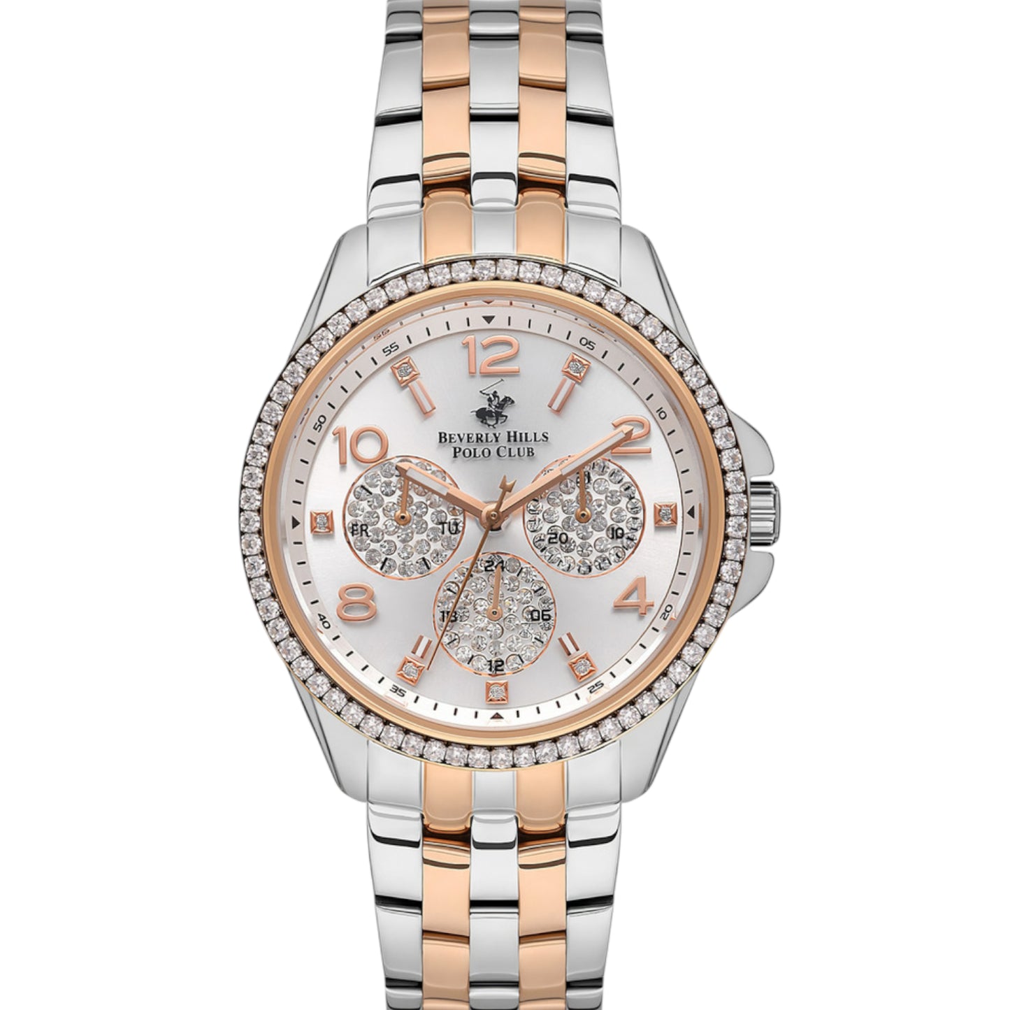 BEVERLY HILLS POLO CLUB Women’s Analog Silver Dial Watch – BP3572C.530