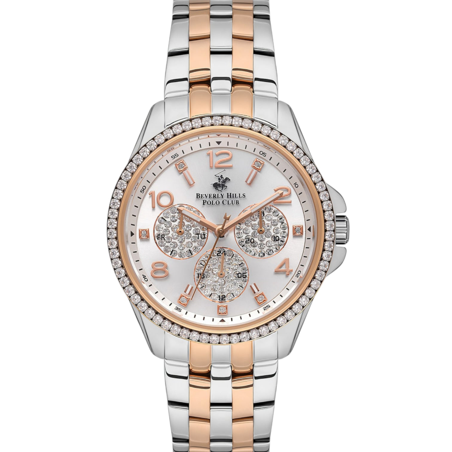 BEVERLY HILLS POLO CLUB Women’s Analog Silver Dial Watch – BP3572C.530