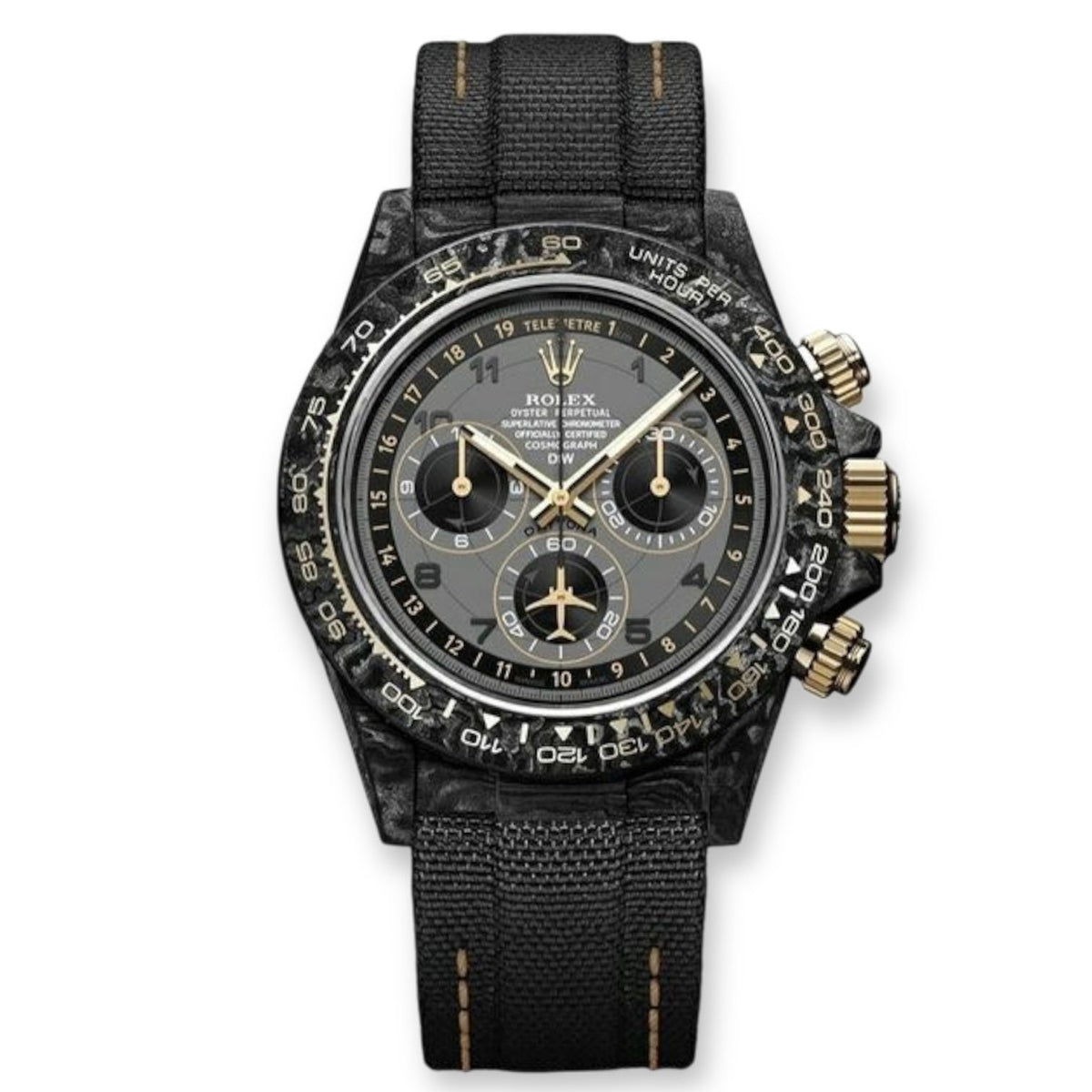 Rolex Cosmograph Daytona DIW Carbon Avia Grey Super Clone Swiss Machine 40mm