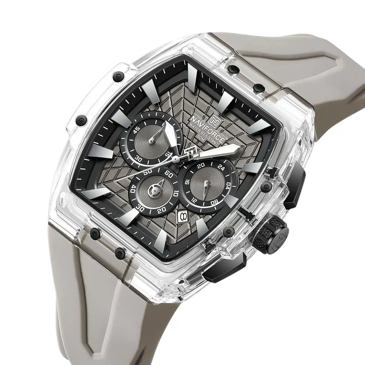 Naviforce Men's Watch NF6113-S-BGY-BGY