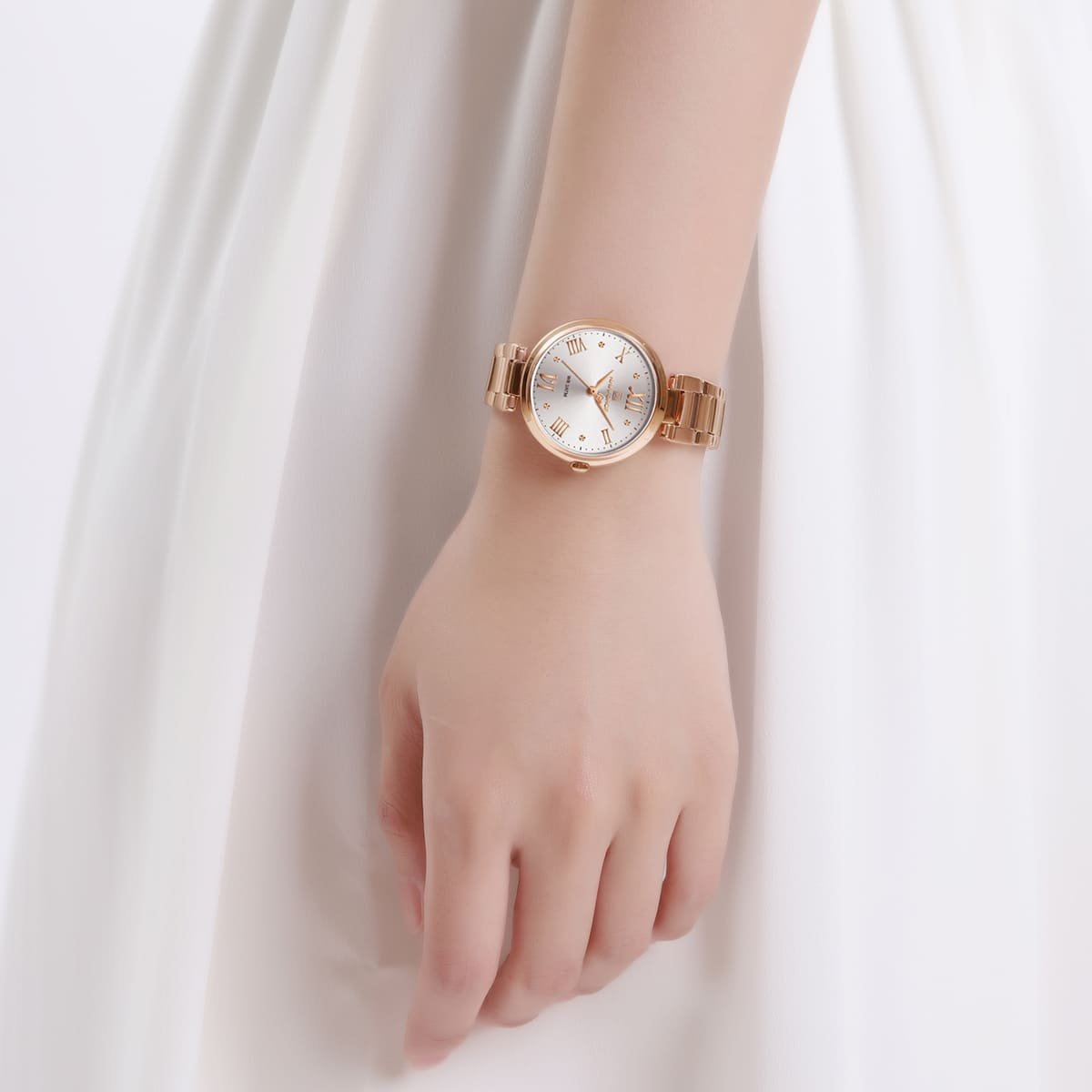 ساعة نافي فورس للنساء NF5030-RG-W