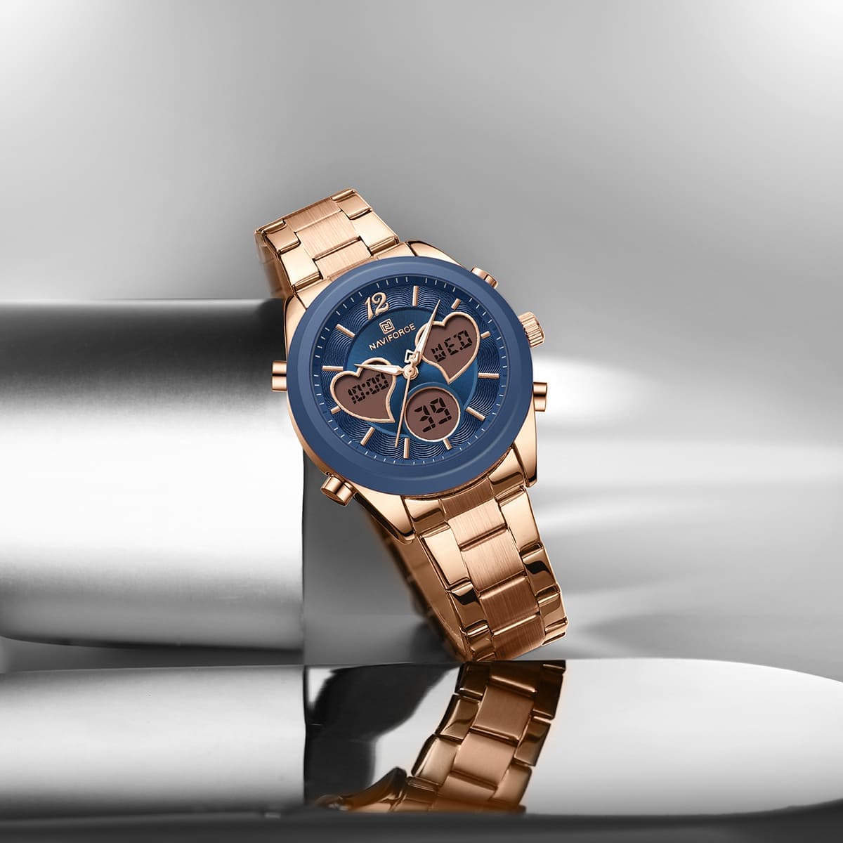 NAVIFORCE Women's Watch NF5045S-RG-BE-RG