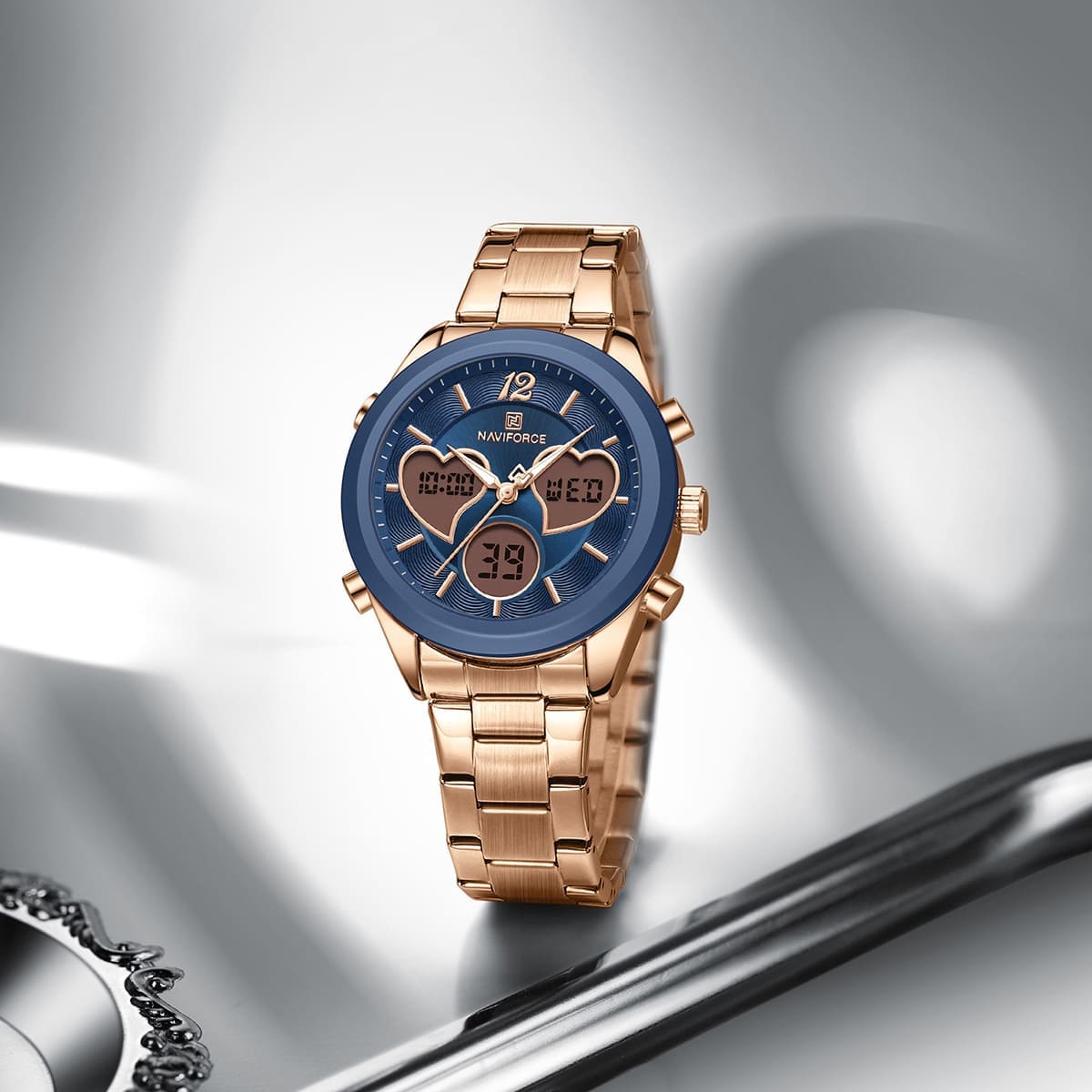 NAVIFORCE Women's Watch NF5045S-RG-BE-RG
