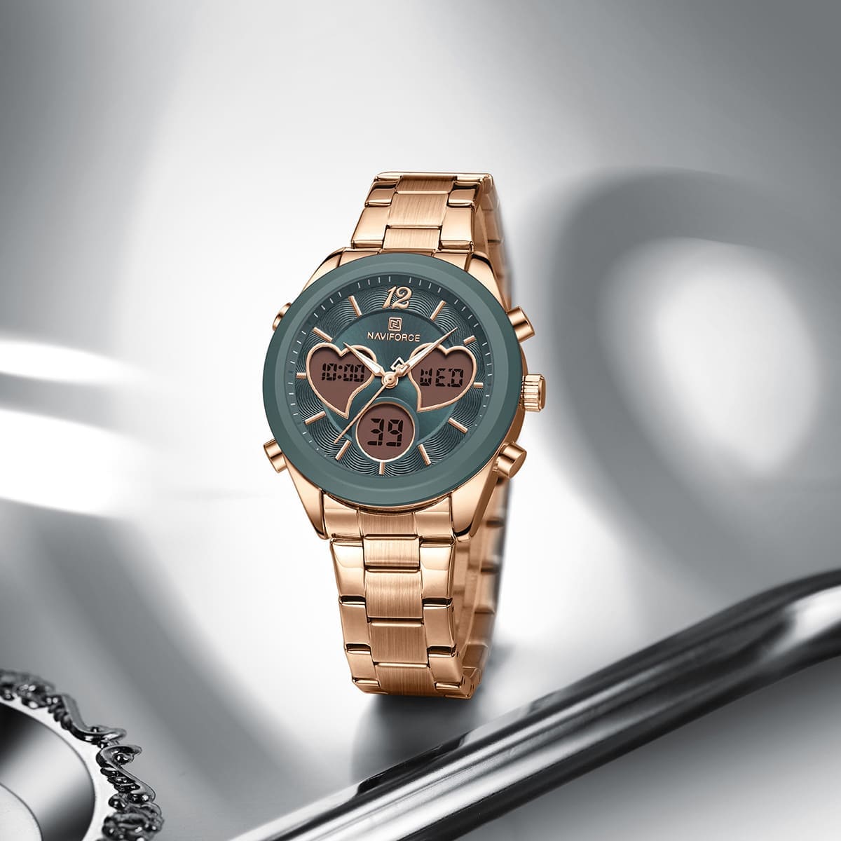 Naviforce Women's Watch NF5045S-RG-L-GY-RG