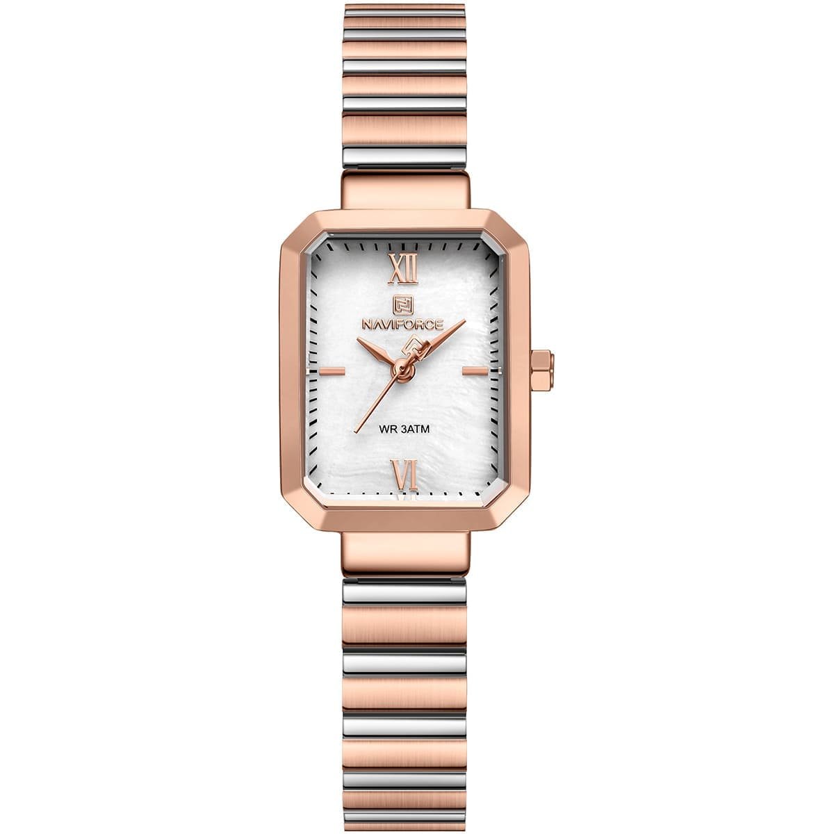 ساعة نافي فورس للنساء NF5050-RG-W-RG
