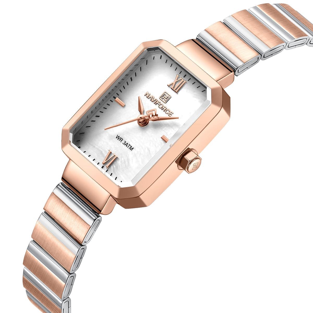 ساعة نافي فورس للنساء NF5050-RG-W-RG