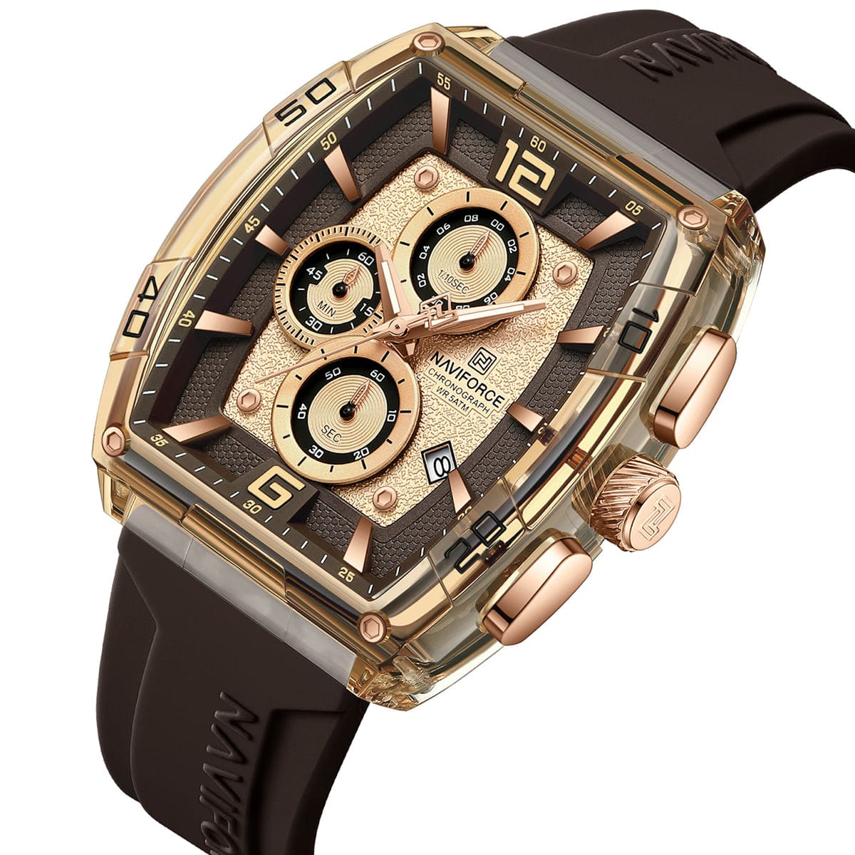 Naviforce Men's Watch NF6101-RG-Y-CE