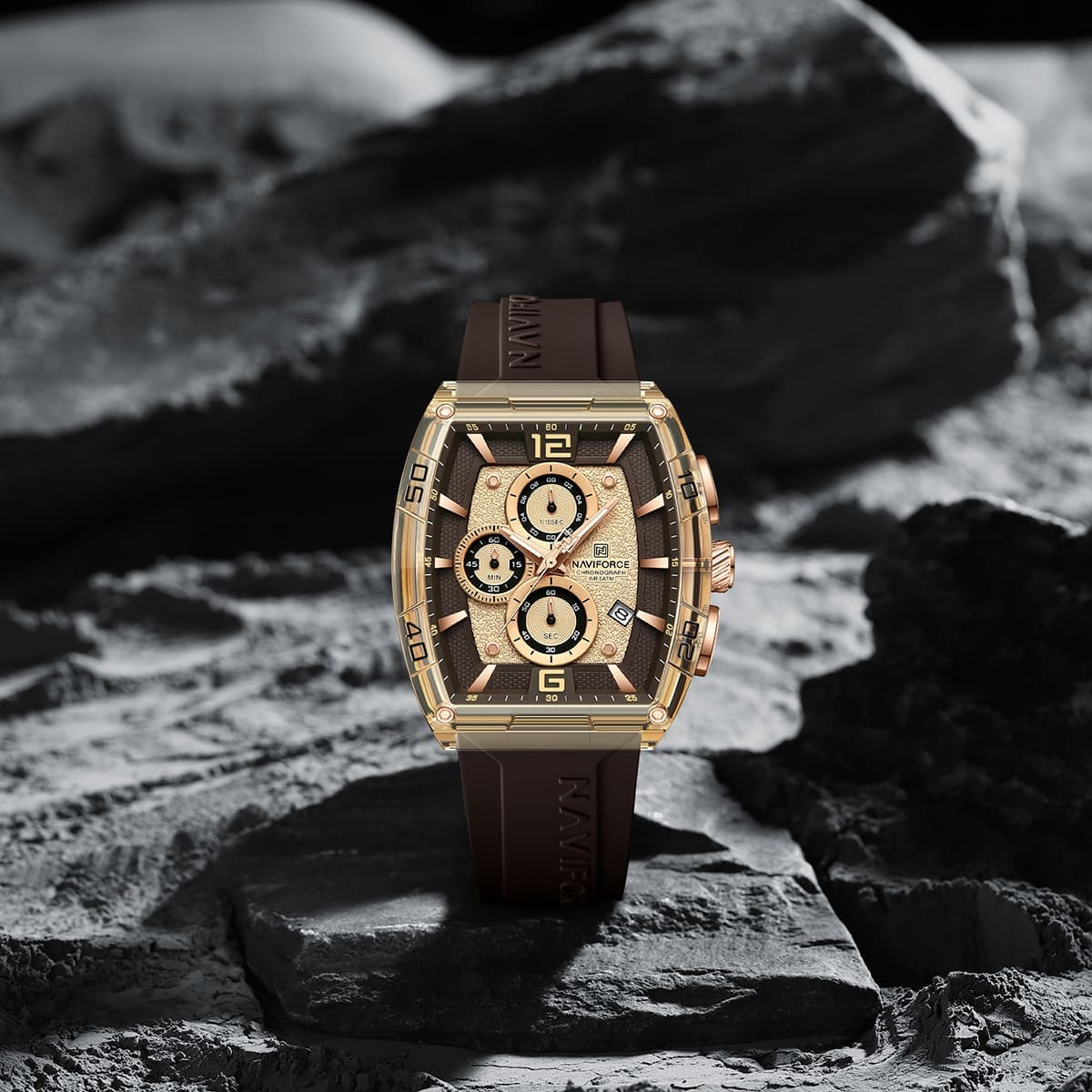 Naviforce Men's Watch NF6101-RG-Y-CE