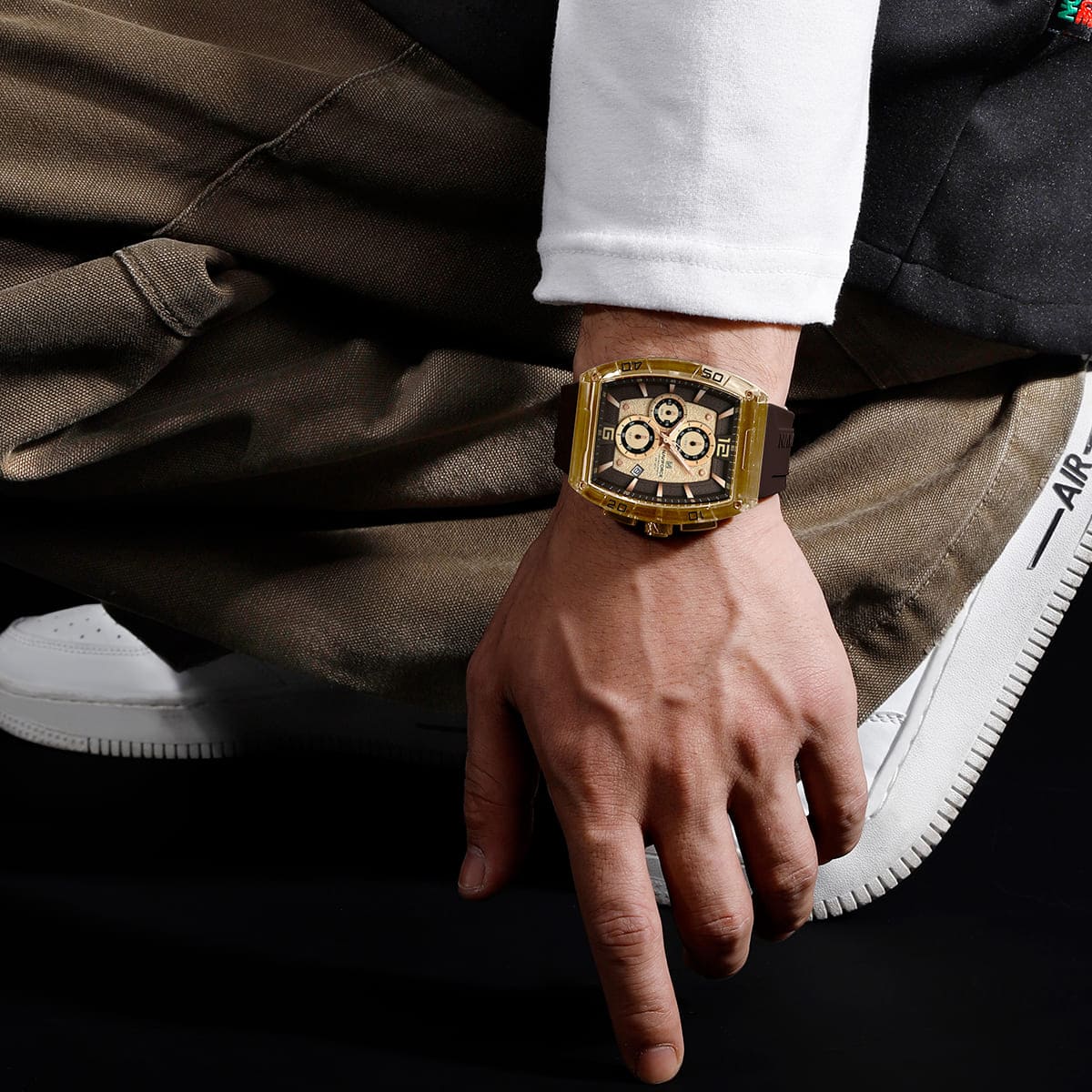 Naviforce Men's Watch NF6101-RG-Y-CE