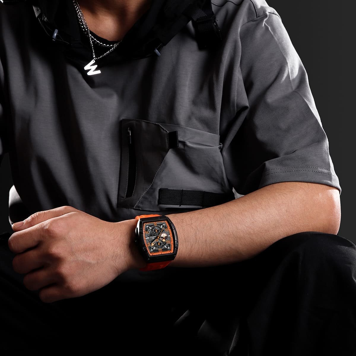ساعة نافي فورس للرجال NF8052-B-O-O