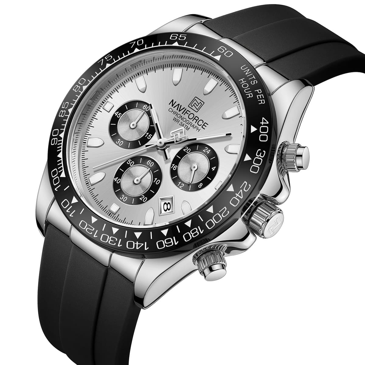 Naviforce Men's Watch NF8054-S-W-B