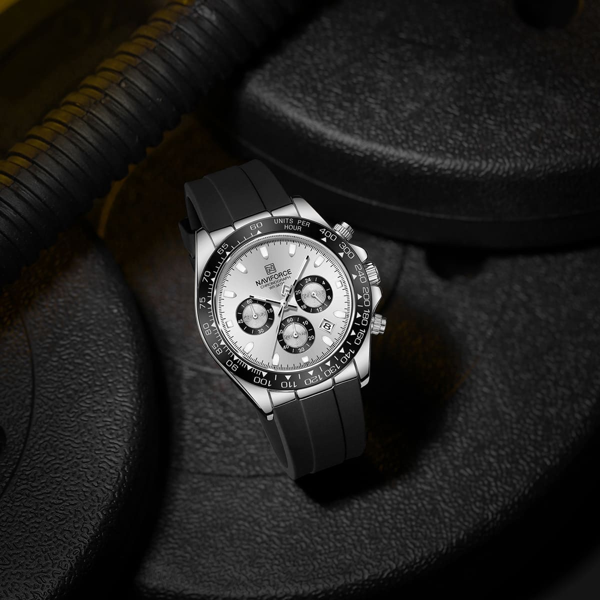 Naviforce Men's Watch NF8054-S-W-B