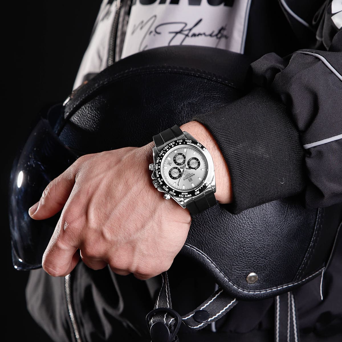 Naviforce Men's Watch NF8054-S-W-B
