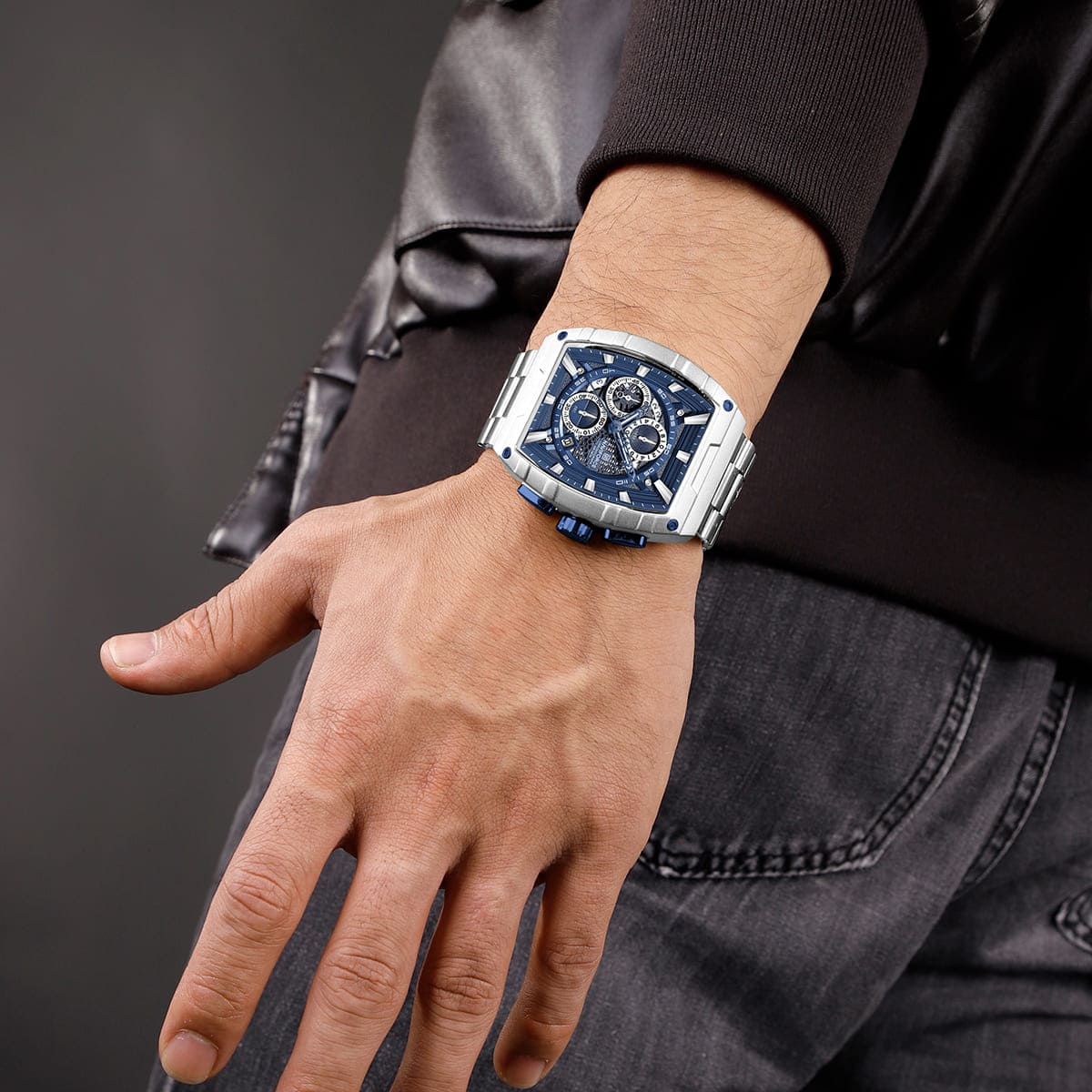 ساعة نافي فورس للرجال NF8066-S-BE-S
