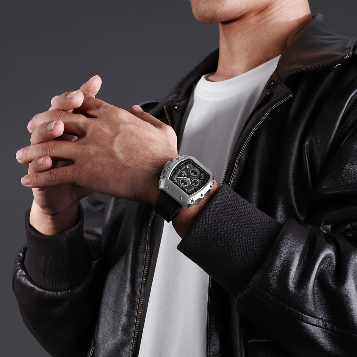 ساعة نافي فورس للرجال NF8070-S-B-B