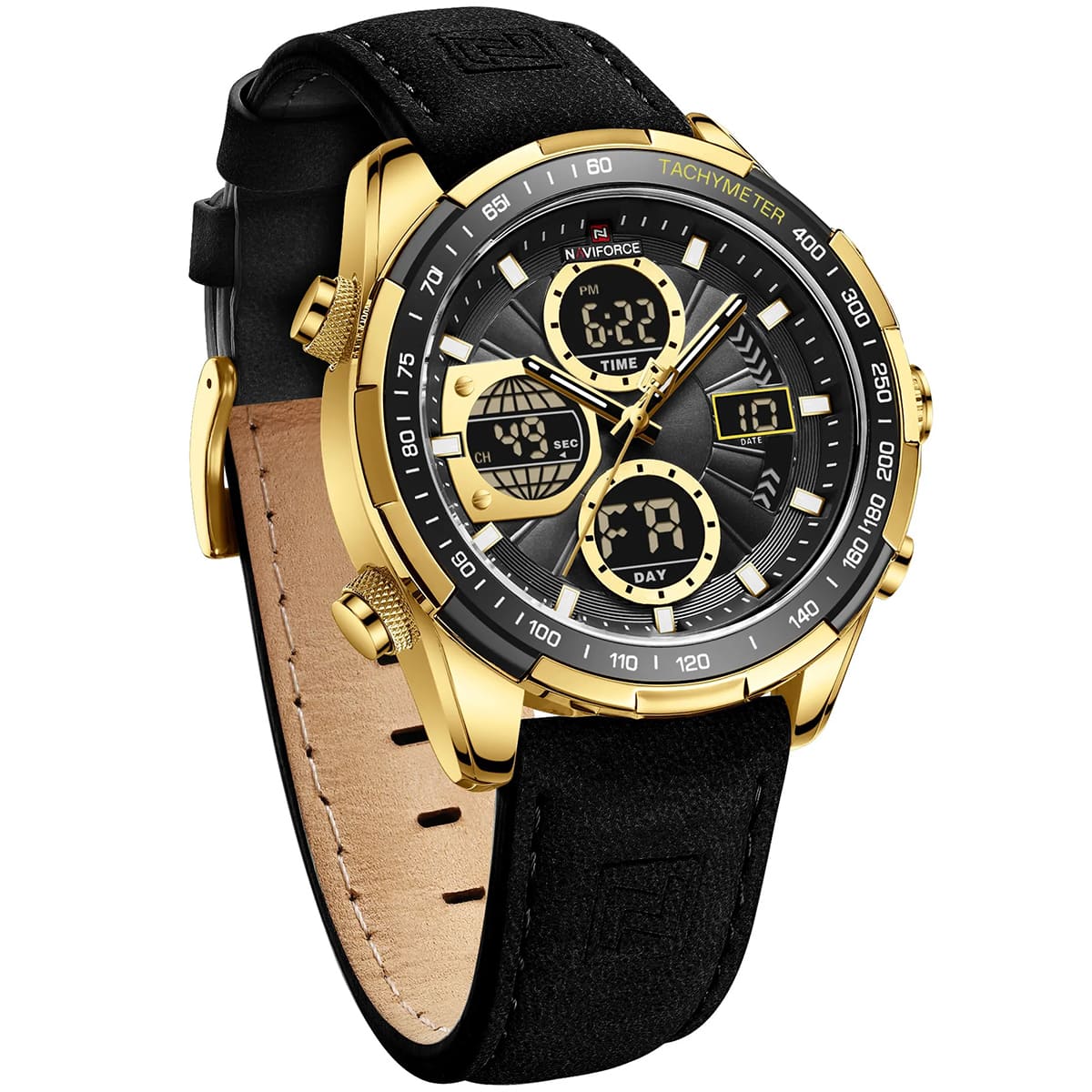 ساعة نافي فورس رجالي NF9197L-G-B-B