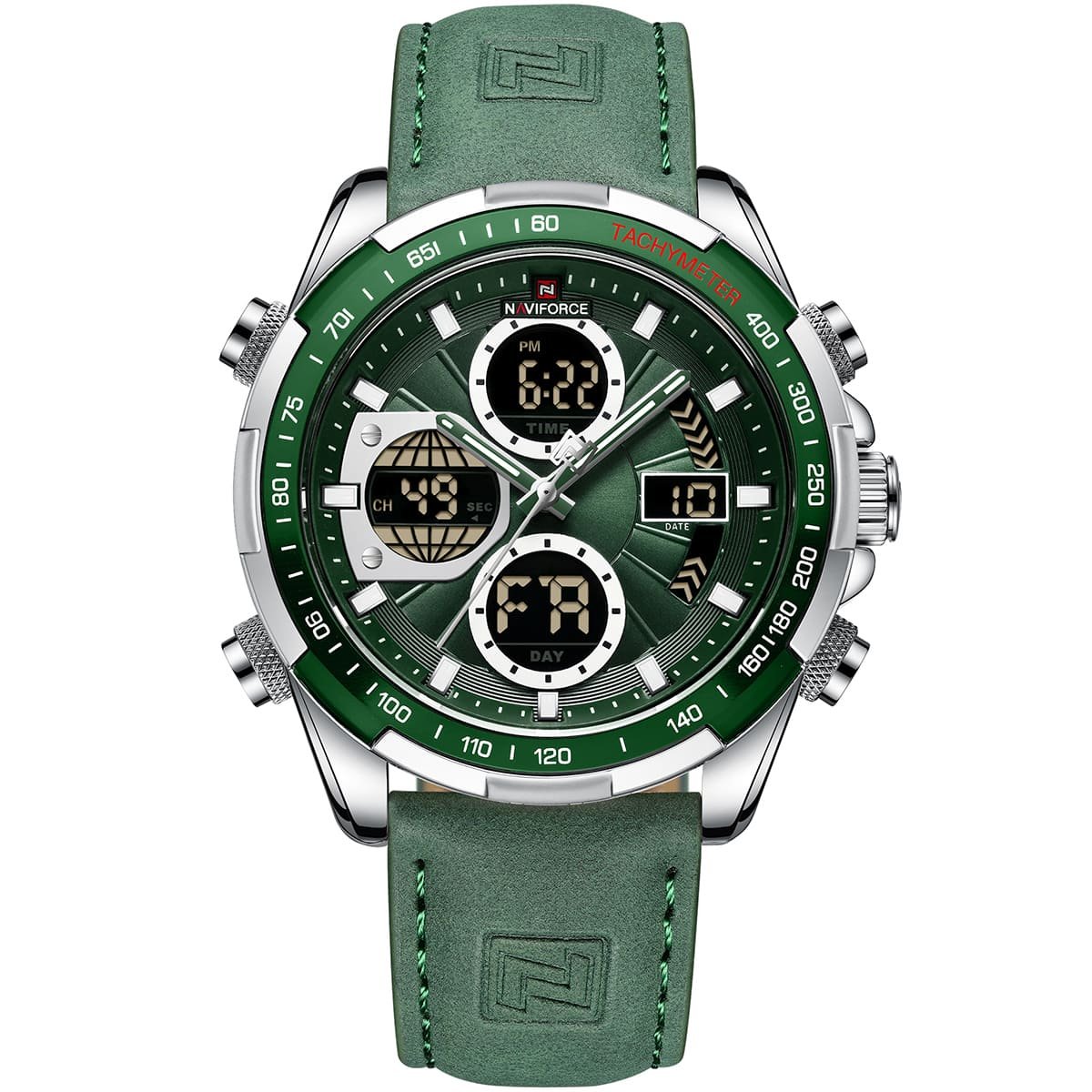 ساعة نافي فورس رجالي NF9197L-S-GN-GN