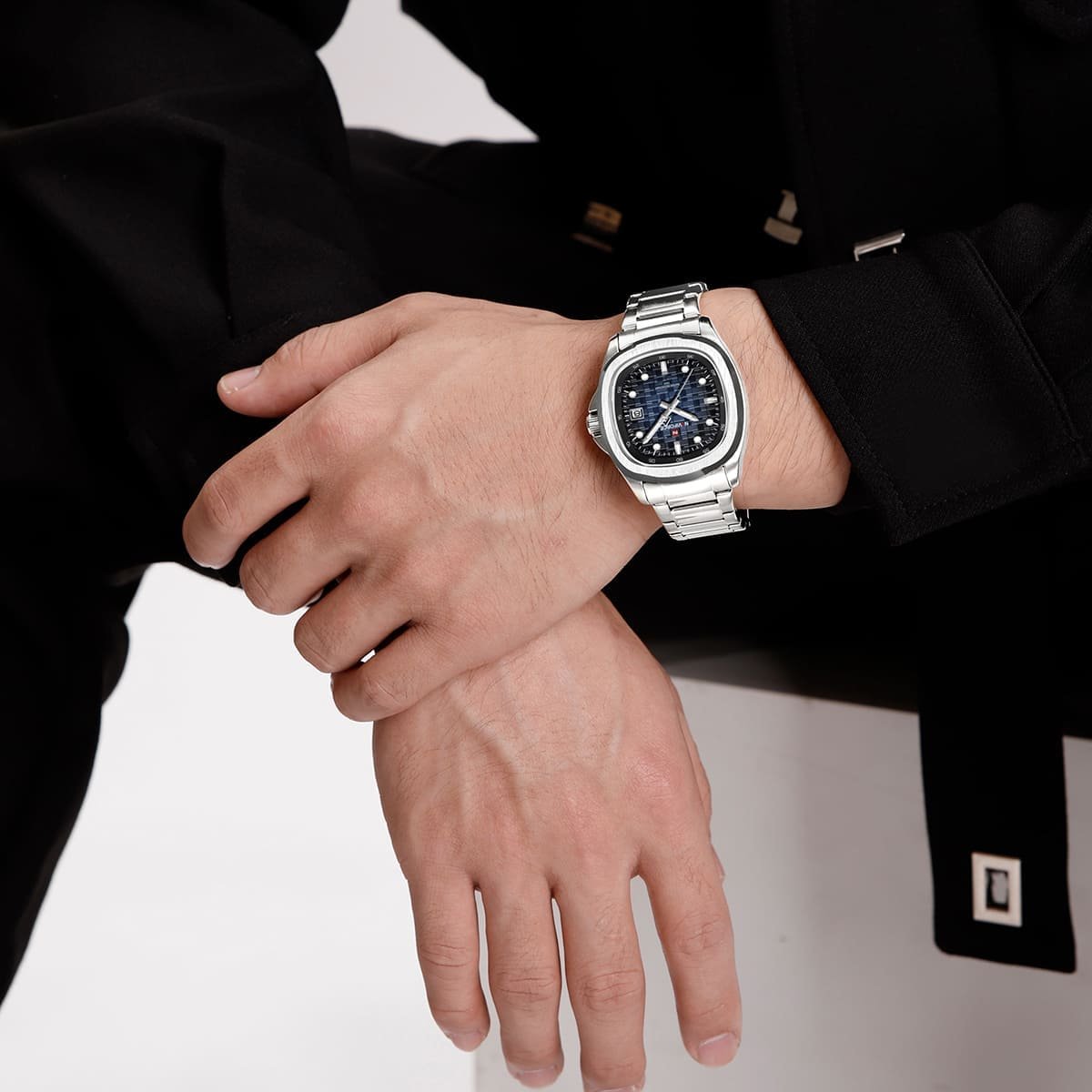 ساعة نافي فورس للرجال NF9240-S-BE-S