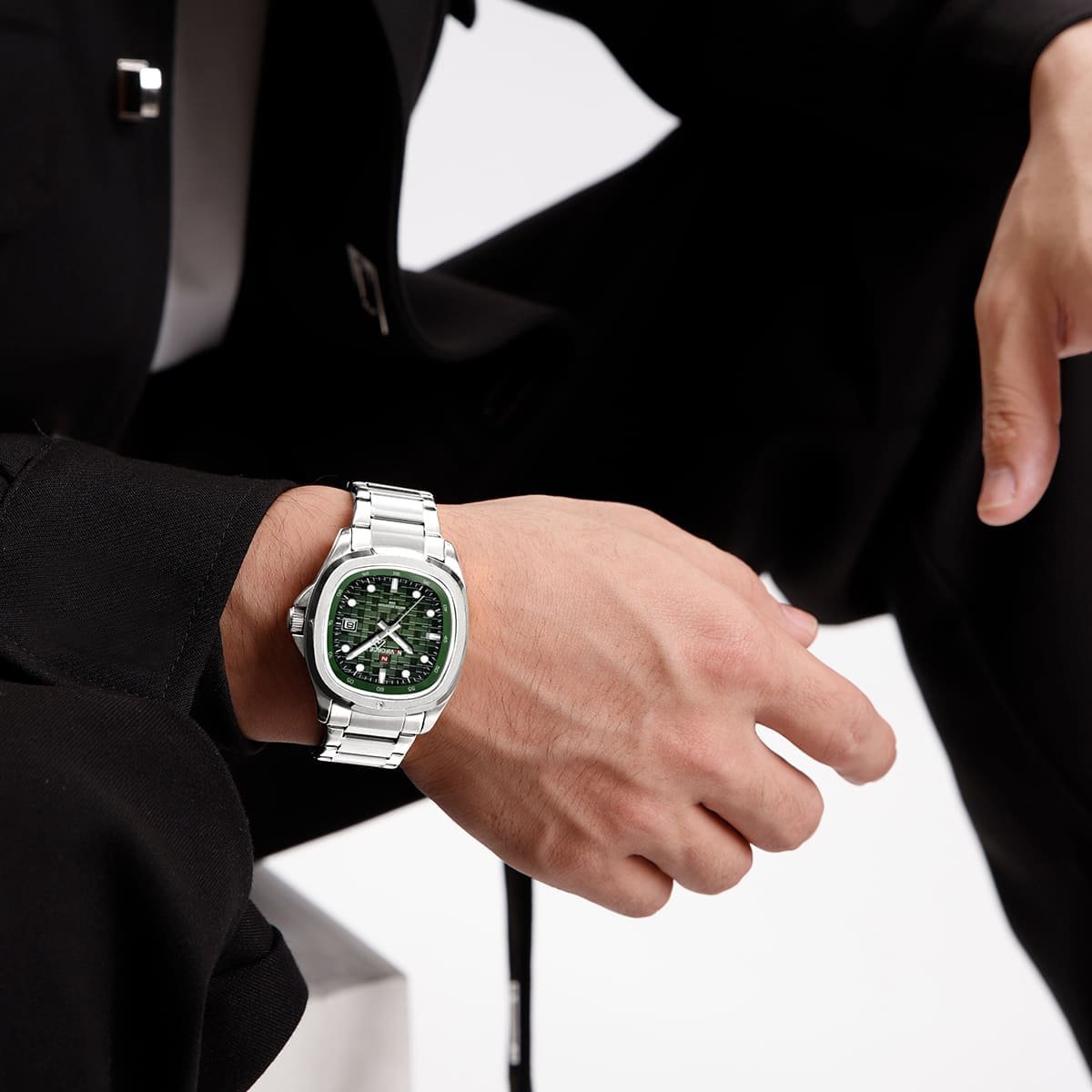 ساعة نافي فورس للرجال NF9240-S-GN-S