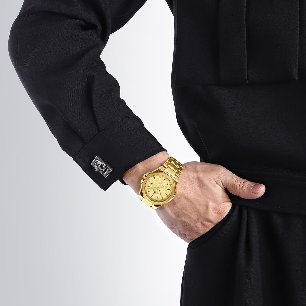 ساعة نافي فورس للرجال NF9258-G-G-G