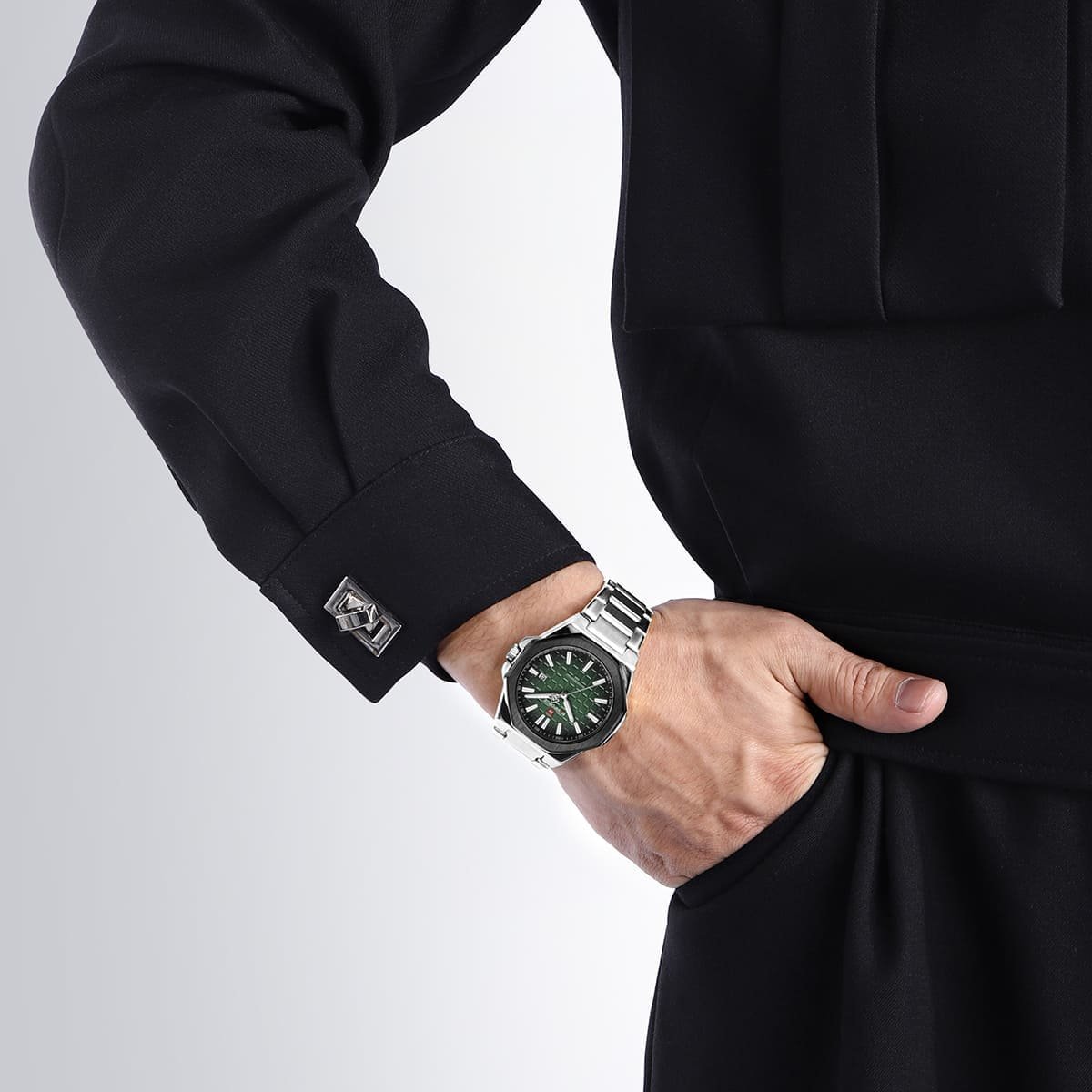 ساعة نافي فورس للرجال NF9258-S-GN-S
